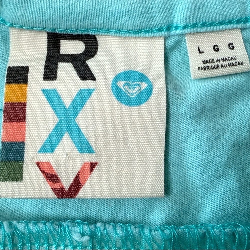 Roxy Y2K Hawaiian Halter Babydoll Top Early 2000s Surf Style Women’s Size Large - Picture 4 of 7